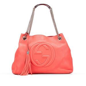 Gucci Medium Leather Soho Chain Tote